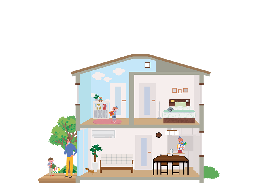 注文住宅、引越し、リフォーム、セキュリティ、火災保険、インテリア、シロアリ駆除